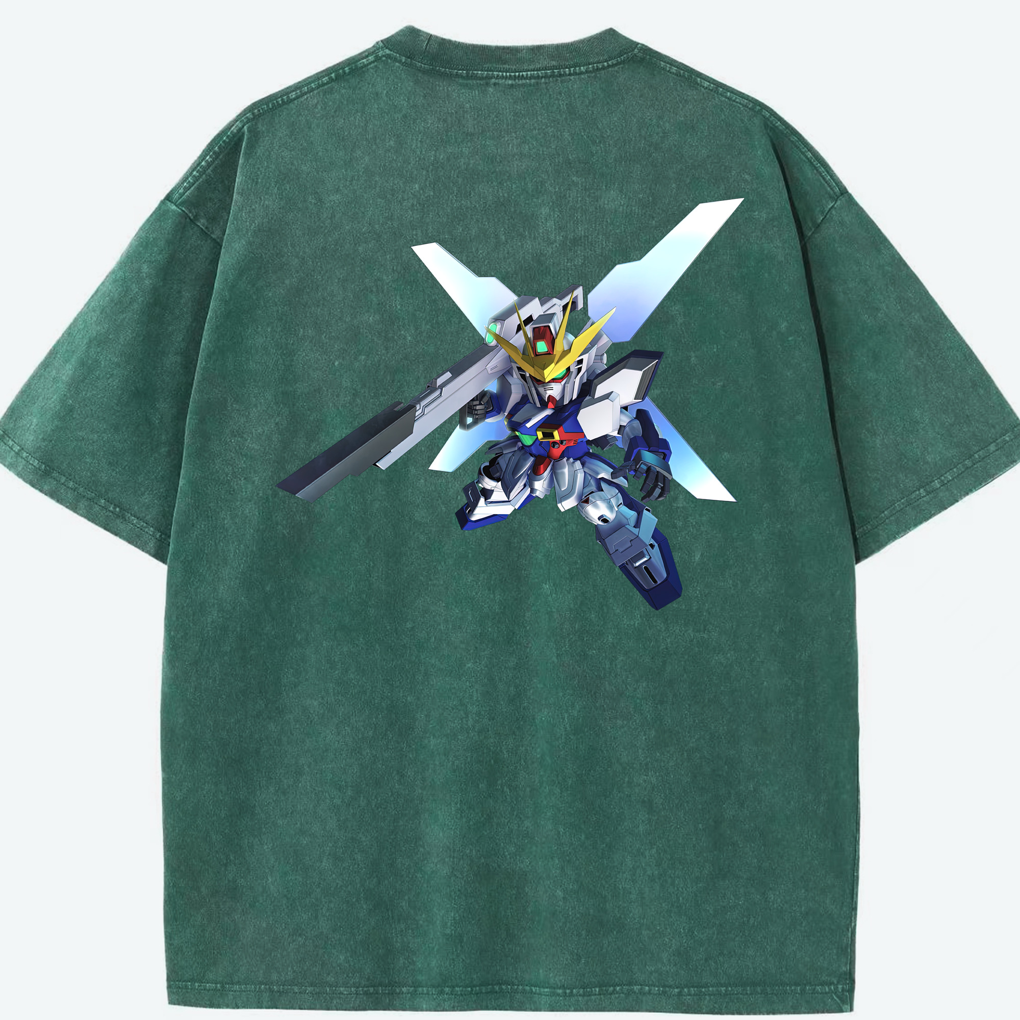 （画像用） 機動戦士ガンダム Mobile Suit Gundam 綿100% ヴィンテージ風 半袖Tシャツ（背面プリント）